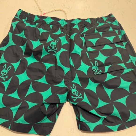 Psycho Bunny Mens Swimsuit Size M- Blac - Picture 2 of 4